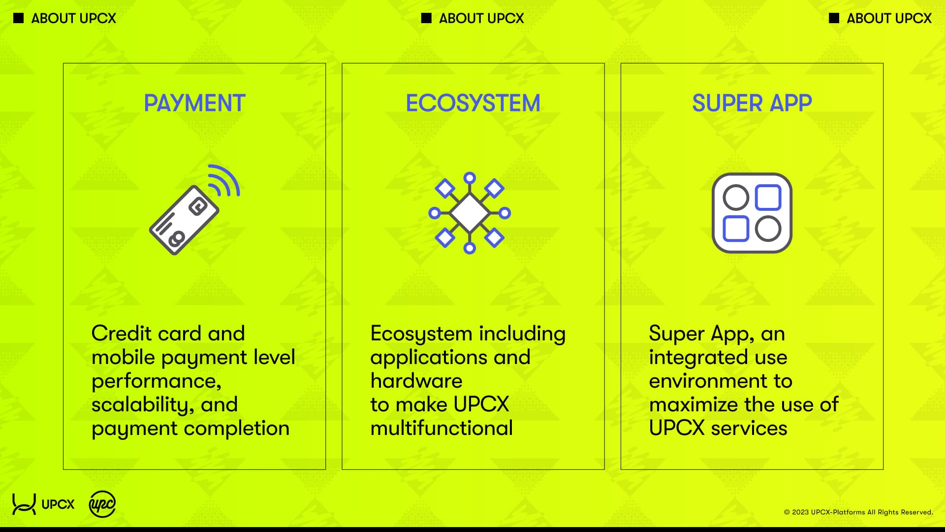 UPCX overview WP1.0